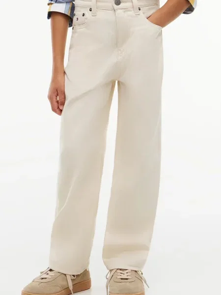 Tommy Hilfiger blugi straight pentru copii RELAXED bej