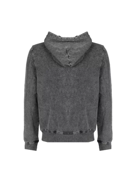 Bluza z kapturem Diesel z kapturem szara