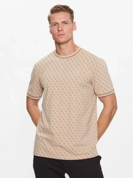 T-Shirt Guess μπεζ