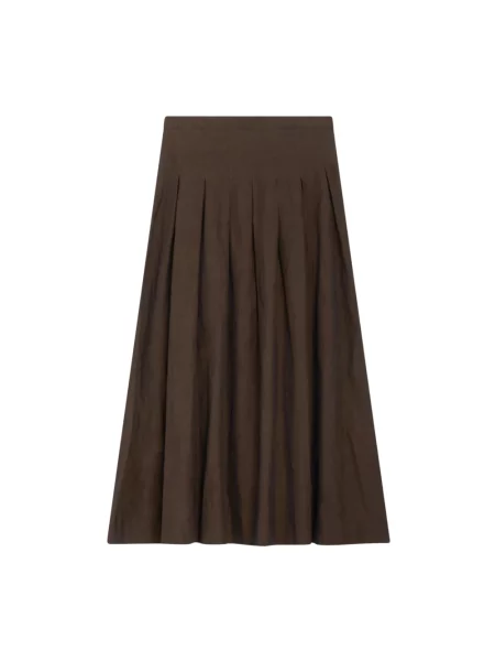 Spódnica midi Pt Torino brązowa