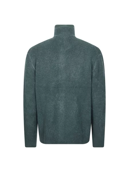Dzianinowy sweter Paolo Pecora zielony