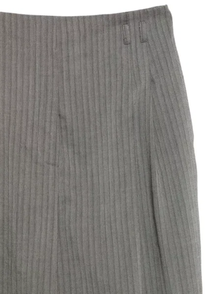 Cu centură pantaloni Alberta Ferretti cu model herringbone gri