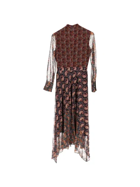Rochie midi Altuzarra cu imagine cu model paisley negru