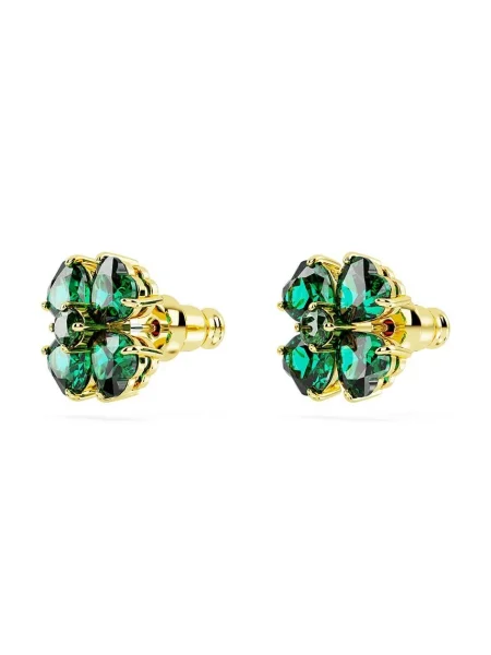 Swarovski Cercei auriu verde