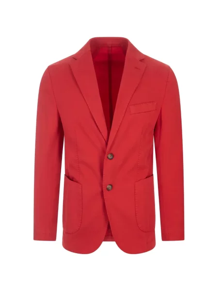 Sacou Russocapri din țesătură twill roșu