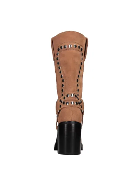 Buty do kostki Jeffrey Campbell skórzane brązowe