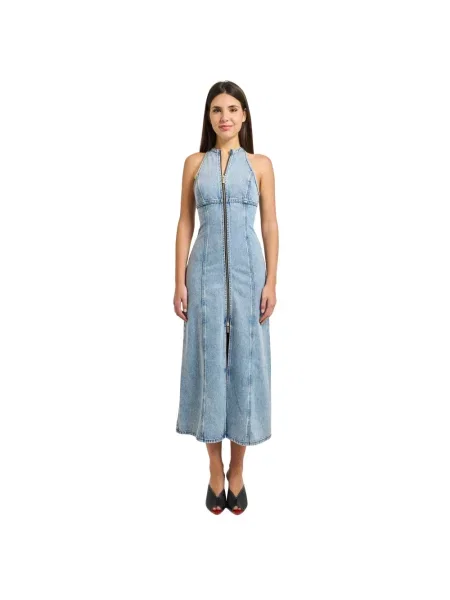 Sukienka jeansowa Armani Exchange niebieska
