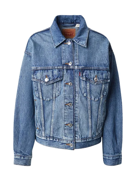 Levi's geacă jeans de tranziție oversize albastru
