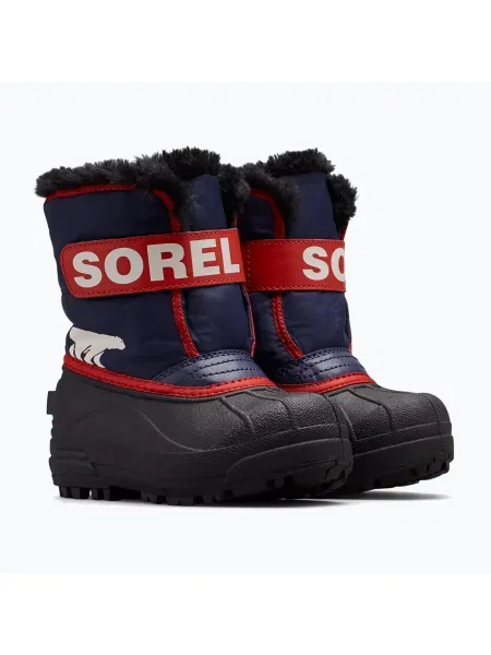 Sorel Childrens Snow Commander ботуши за сняг nocturnal/sail red червено