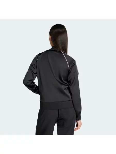 Satynowy top Adidas Originals do biegania czarny