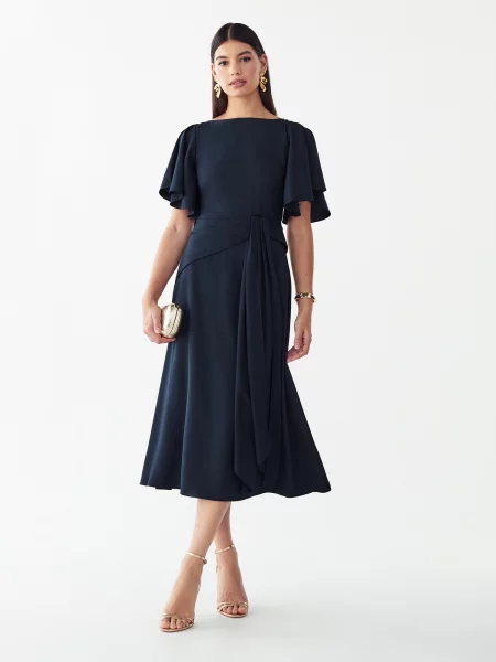 Willa Rochie de cocktail NELLIE bleumarin