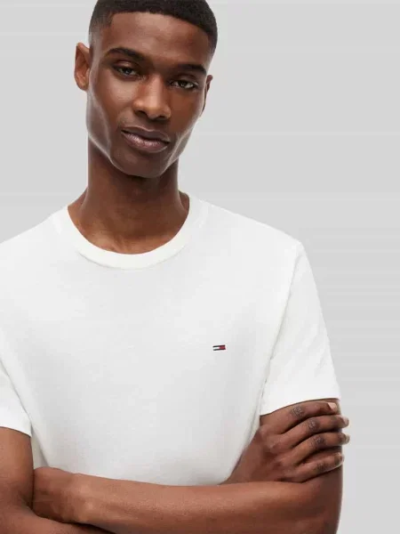 T-shirty o kroju slim fit z czystej bawełny w zestawie 2 szt. Tommy Jeans granatowa
