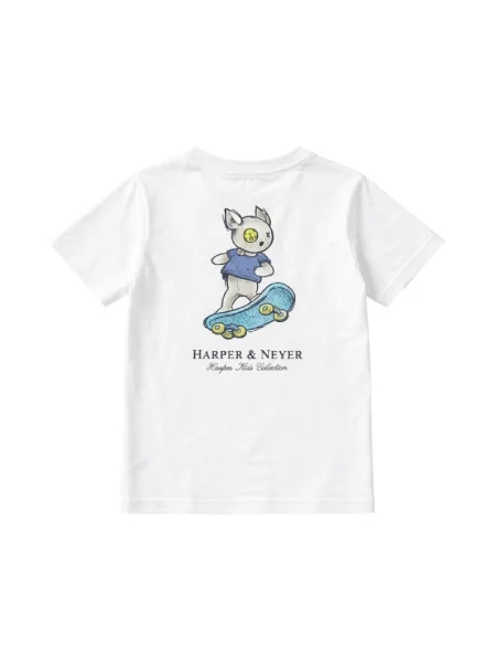 Tricou copii Harper And Neyer alb