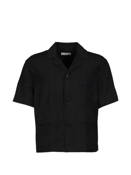 Cămașă Ernest W. Baker cu broderie în carouri negru