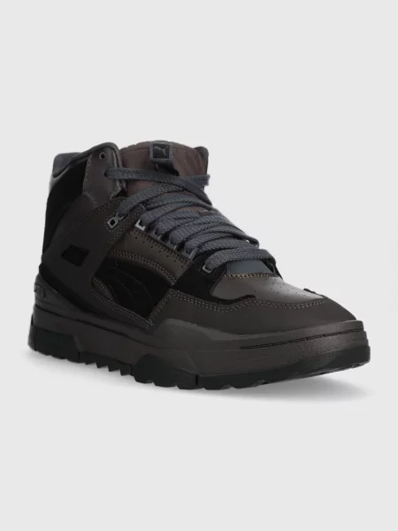 Sneakersy Puma skórzane szare