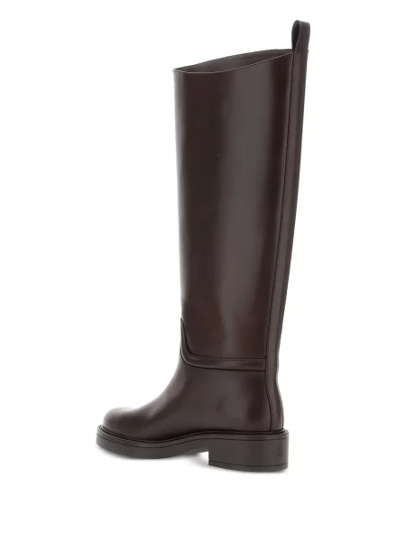 Bőr csizma Stuart Weitzman barna