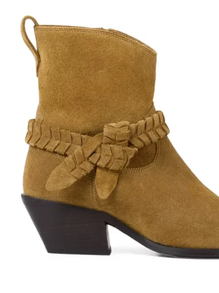 Botine Ba&sh din piele de căprioară maro