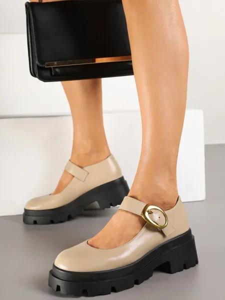 Pantofi casual Zinida bej