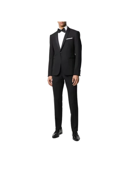 Garnitur Emporio Armani wełniany elegancki niebieski