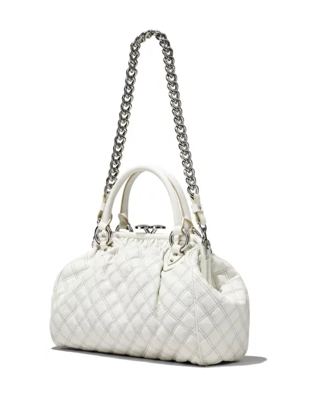 Geantă shopper Marc Jacobs din piele alb