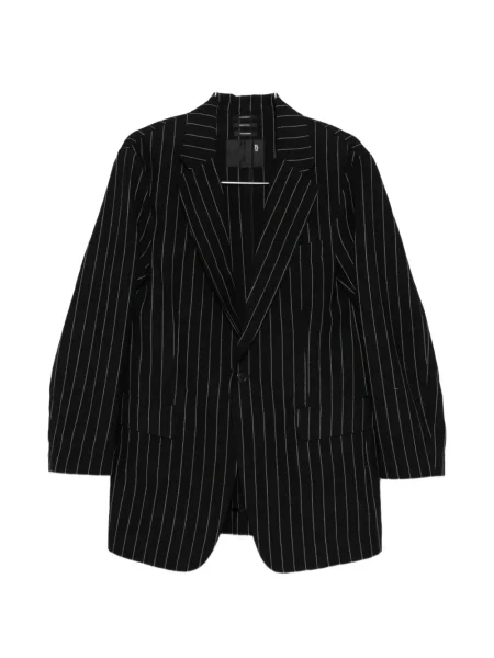 Prążkowany marynarka R13 czarna