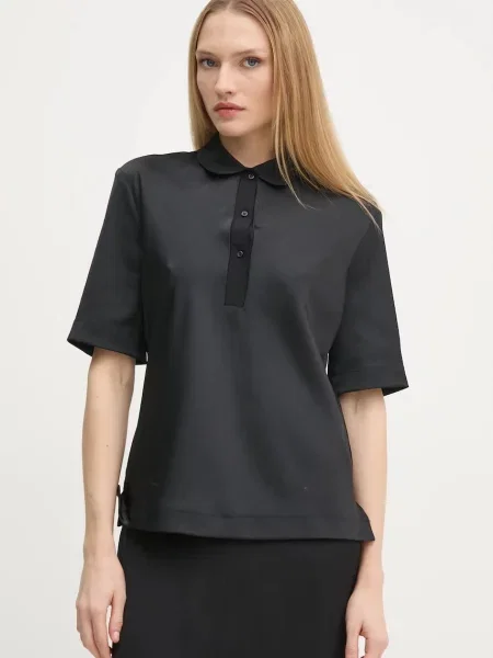 Calvin Klein tricou polo negru