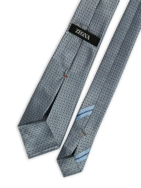 Jacquard nyakkendő Zegna kék