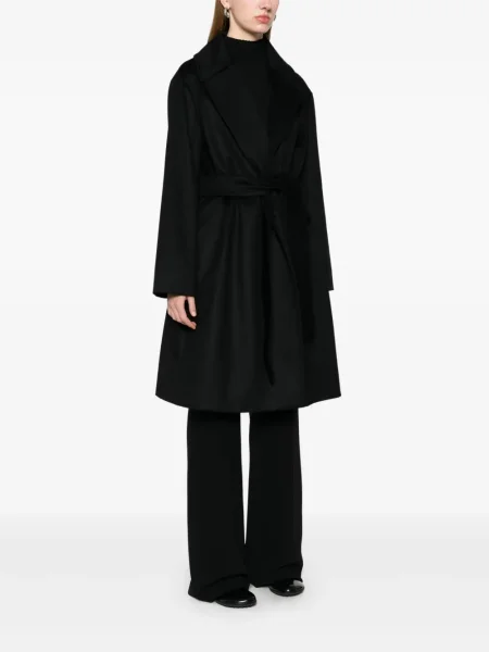 Öves kabát Max Mara fekete