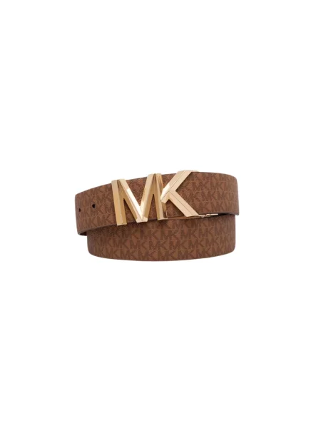 MICHAEL Michael Kors pasek skórzany dwustronny beżowy