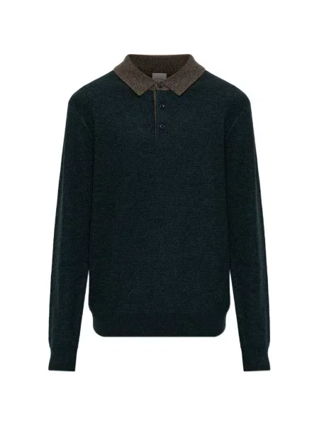 Tricou polo Paul Smith de mătase verde