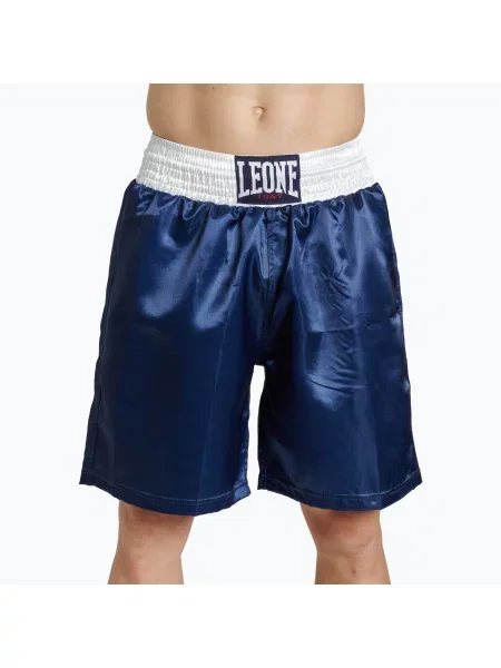 Pantaloni scurți de box pentru bărbați LEONE Color Block blue albastru