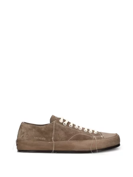 Sneakerși Premiata cu șireturi din piele de căprioară