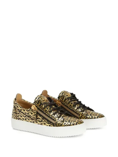 Tenisky Giuseppe Zanotti s potiskem zlaté