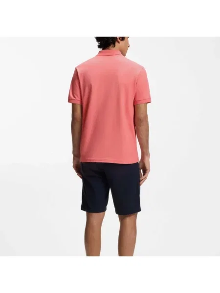Koszulka polo o kroju slim fit z bawełny z dodatkiem streczu model PASSENGER' Boss Orange różowa