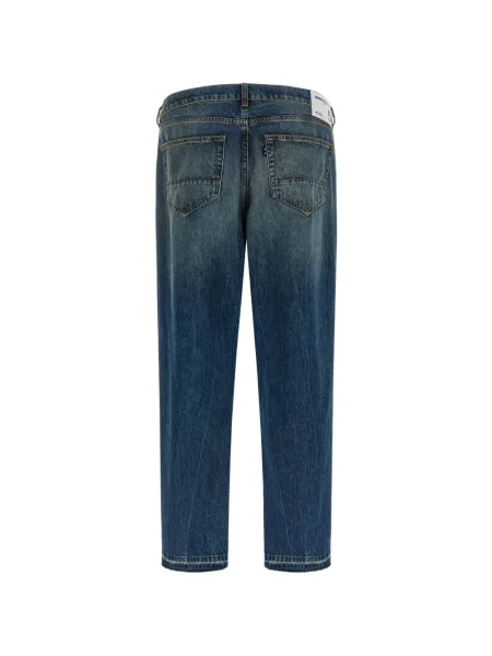 Blugi Department 5 cu picior lat albastru