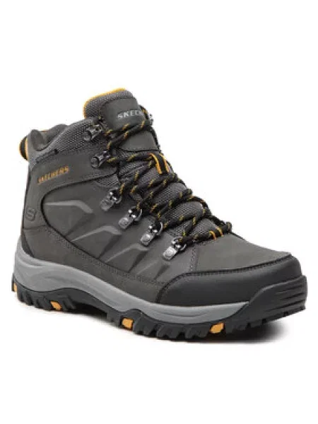 Trekkingové kozačky Skechers šedé