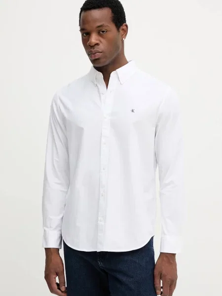 Calvin Klein Jeans cămașă alb