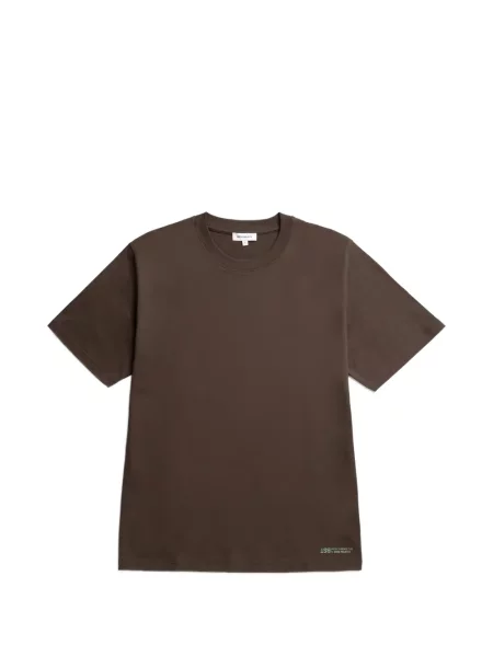 Tricou Norse Projects cu imagine maro