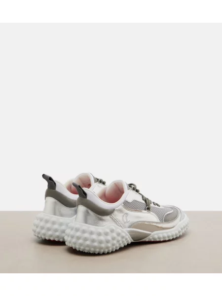 Semišové tenisky Christian Louboutin sivá