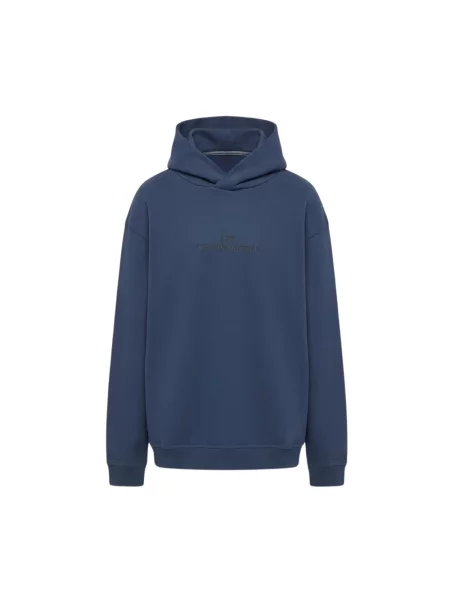 Bluza z kapturem Maison Margiela z kapturem niebieska