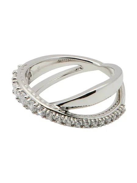 Swarovski inel HYPERBOLA argintiu