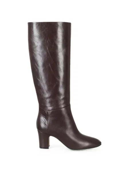 Cizme Alberta Ferretti din piele maro