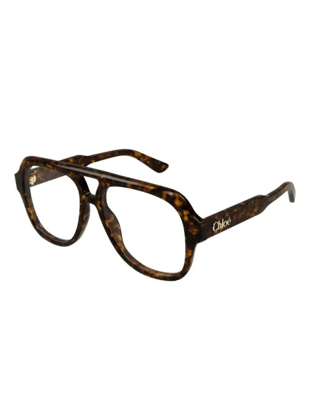 Ochelari de soare Chloé Eyewear cu autograf maro