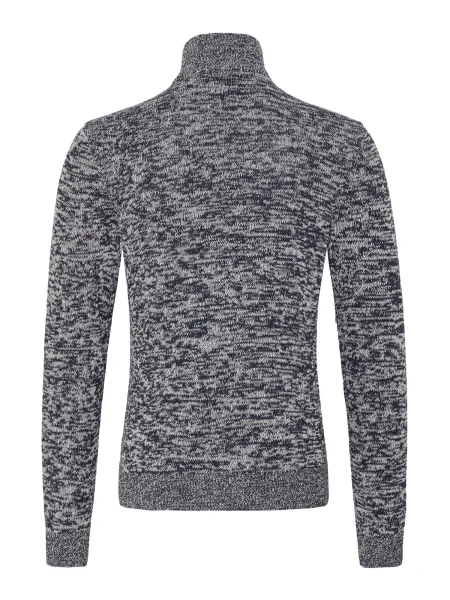 BLEND Sveter tmavomodrá biela