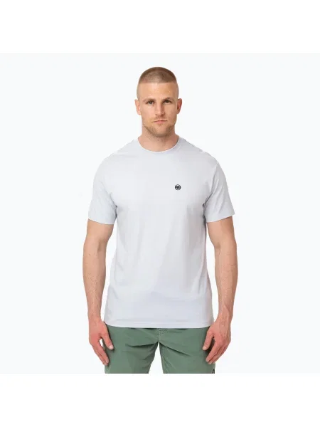 Tricou pentru bărbați Pitbull Scott alb/albastru alb