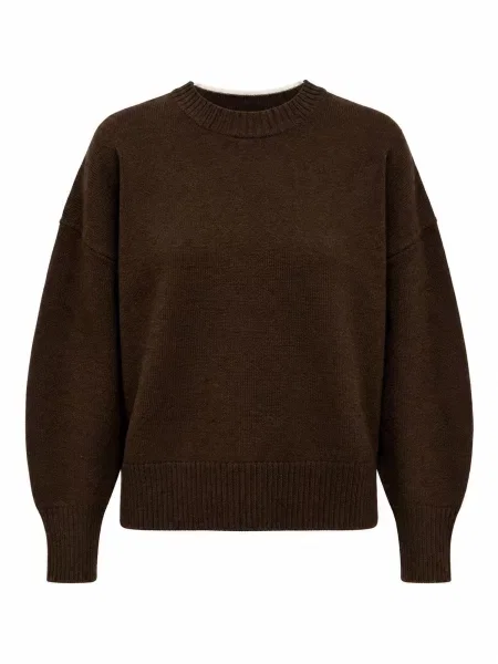 Grimelange Svetr Pullover tmavě hnědá