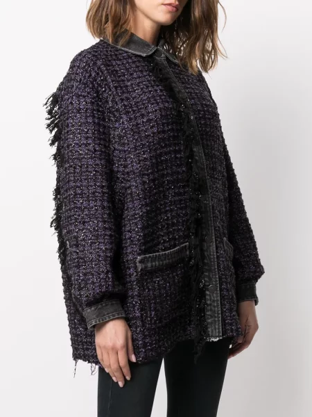 Bouclé geacă de blugi Diesel violet