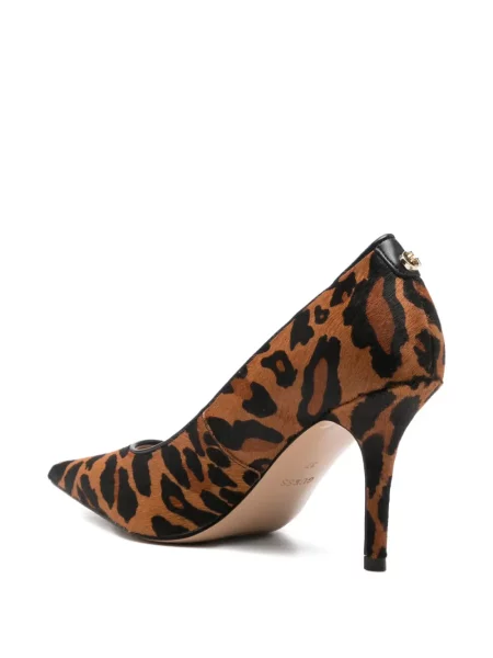 Pantofi cu toc Guess cu imagine cu model leopard maro