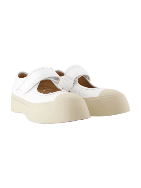 Sneakersy Marni skórzane białe