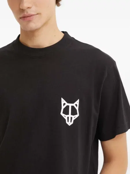 Tricou Naked Wolfe cu imagine negru